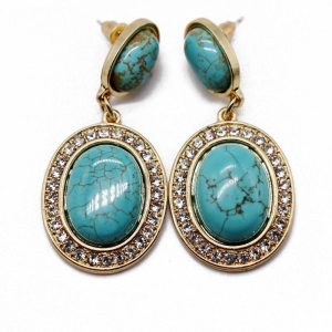 boucles d'oreilles TURQUOISE