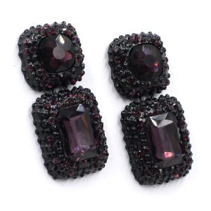 Boucles d'oreilles MAUVE MERVEILLE