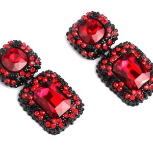 Boucles d'oreilles ROUGE MERVEILLE