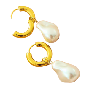 Boucles d'oreilles SHELLA, collection NUEE DE PERLES par AIFEE Jewelry. www.aifee-jewelry.com