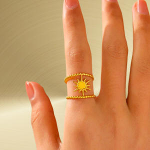 Bague SOLEIL, collection JARDIN SECRET par AIFEE Jewelry. www.aifee-jewelry.com