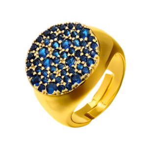 Bague BLEU LUNAIRE, collection ALCHIMIE DES COULEURS par AIFEE Jewelry. www.aifee-jewelry.com