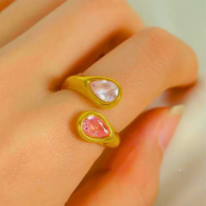 Bague ZIRCONA DUO, collection ALCHIMIE DES COULEURS par AIFEE Jewelry. www.aifee-jewelry.com