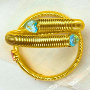 Bracelet SERPENTINE bleu, collection ALCHIMIE DES COULEURS par AIFEE Jewelry. www.aifee-jewelry.com