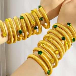 Bracelet SERPENTINE jaune, collection ALCHIMIE DES COULEURS par AIFEE Jewelry. www.aifee-jewelry.com