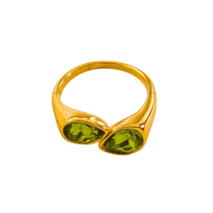 Bague ZIRCONA vert, collection ALCHIME DES COULEURS, par AIFEE Jewelry. www.aifee-jewelry.com