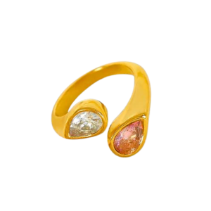 Bague ZIRCONA DUO, collection ALCHIMIE DES COULEURS par AIFEE Jewelry. www.aifee-jewelry.com