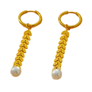 Boucles d’oreilles YASMINE, collection NUEE DE PERLES par AIFEE Jewelry