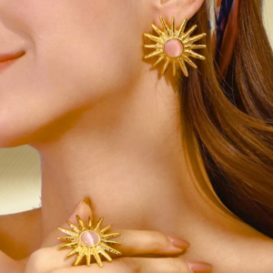 Boucles d'oreilles SOLARIA, collection ROMAINE par AIFEE Jewelry. www.aifee-jewelry.com