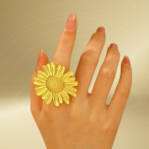 Bague TOURNESOL, collection JARDIN SECRET par AIFEE Jewelry. www.aifee-jewelry.com