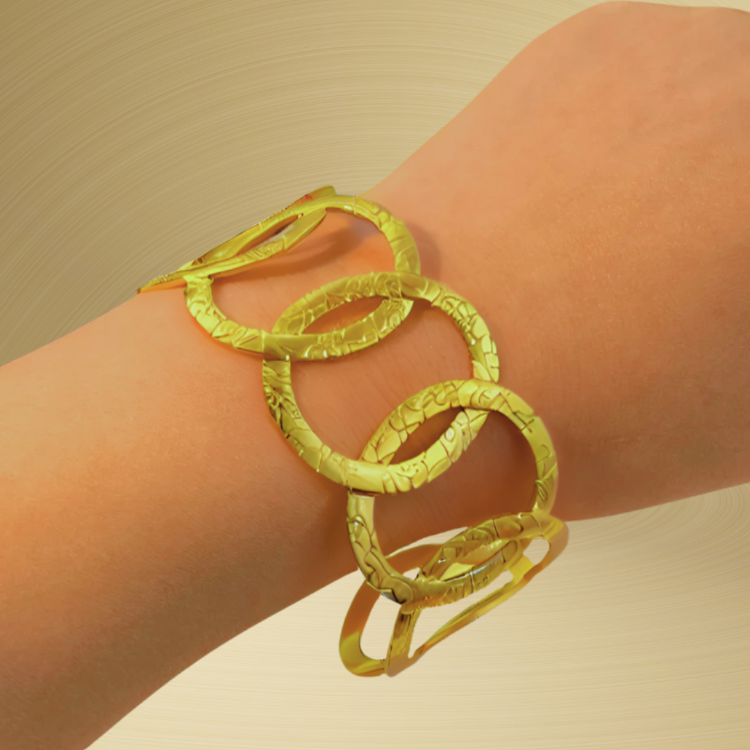 Bracelet manchette VOLUPTE, collection ROMAINE par AIFEE Jewelry