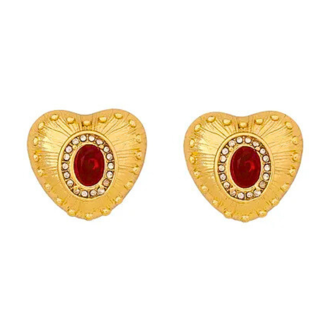 Boucles d’oreilles CANDIDE rouge, collection JARDIN SECRET par AIFEE Jewelry