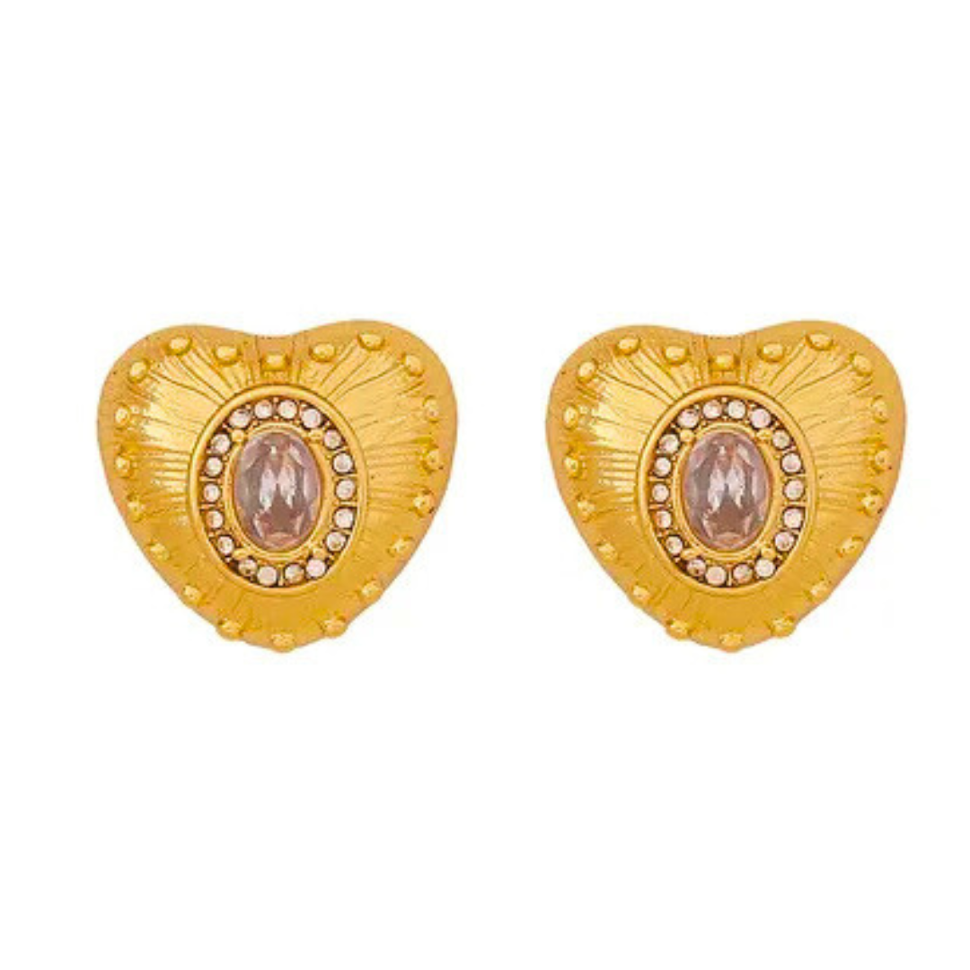 Boucles d’oreilles CANDIDE rose, collection JARDIN SECRET par AIFEE Jewelry