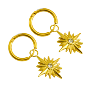 Boucles d’oreilles CELESTINE, collection LES ROUCHEUSES par aifee jewelry