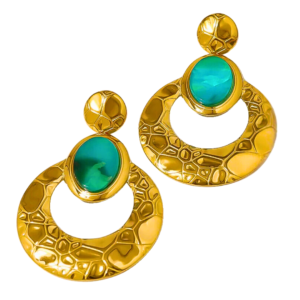 Boucles d'oreilles VOLUPTE bleu, collection ROMAINE par AIFEE Jewelry. www.aifee-jewelry.com