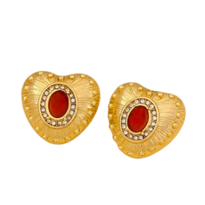 Boucles d'oreilles CANDIDE rouge, collection JARDIN SECRET par AIFEE Jewelry. www.aifee-jewelry.com