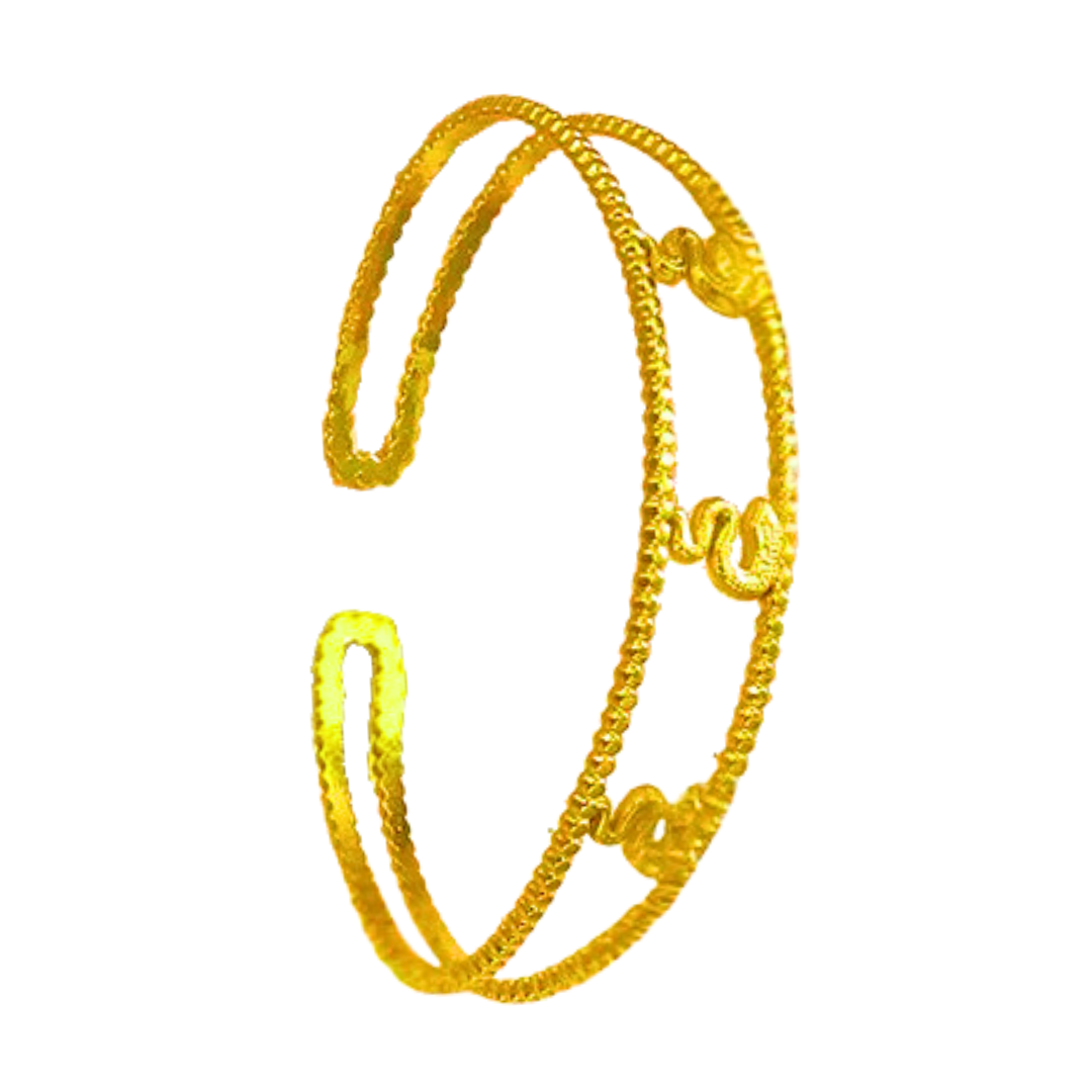 Bracelet manchette PYTHON, collection ROMAINE par AIFEE Jewelry